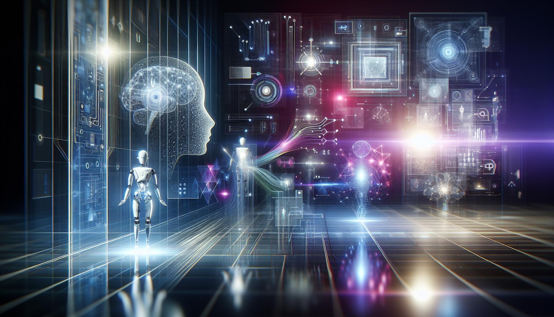 A Handsome Young Sorcerer with a Staff AI: Creating Magical Art with Prompts 5 Bridging Fantasy and Technology: The Art of Combining Genres